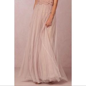 BHLDN Louise Tulle Skirt (Rose Quartz)